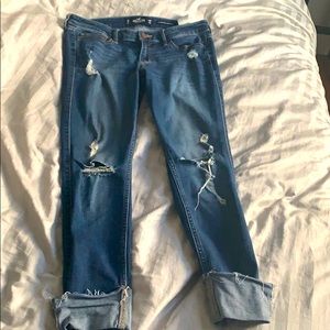 Low Rise Super Skinny Crop Jeans